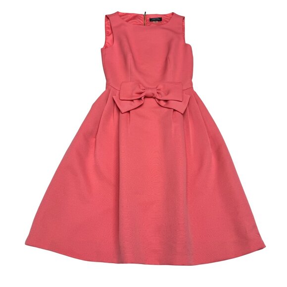 Tahari Dresses & Skirts - Tahari ASL Women's Bow Cocktail Dress Fit & Flare Coral Pink, Size 2